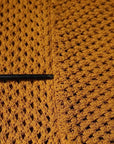 Dolce & Gabbana Brown Perforated Collared Short Sleeves T-shirt