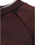 Dolce & Gabbana Brown Logo Cotton Crew Neck Pullover Sweater