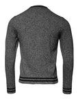 Dolce & Gabbana Gray Crown King Cashmere Pullover Sweater
