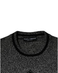 Dolce & Gabbana Gray Crown King Cashmere Pullover Sweater