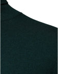 Dolce & Gabbana Green Cashmere Turtleneck Men Pullover Sweater