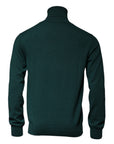 Dolce & Gabbana Green Cashmere Turtleneck Men Pullover Sweater