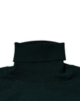 Dolce & Gabbana Green Cashmere Turtleneck Men Pullover Sweater