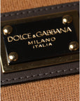 Dolce & Gabbana Brown Logo Plaque Crew Neck Pullover Sweater