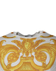 Versace White Medusa Print Cotton Crew Neck T-shirt
