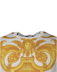 Versace White Medusa Print Cotton Crew Neck T-shirt
