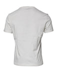 Versace White Medusa Print Cotton Crew Neck T-shirt