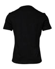 Versace Black Medusa Print Cotton Crew Neck T-shirt