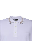 Versace White Viscose Collared Men Polo Short Sleeves T-shirt