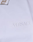 Versace White Viscose Collared Men Polo Short Sleeves T-shirt