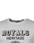 Dolce & Gabbana White Royals Heritage Cotton T-shirt