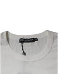Dolce & Gabbana White Royals Heritage Cotton T-shirt