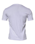 Dolce & Gabbana White Panda King Cotton Crew Neck T-shirt