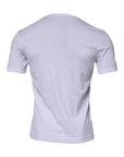 Dolce & Gabbana White Panda King Cotton Crew Neck T-shirt