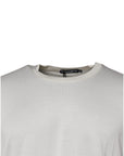 Dolce & Gabbana Off White Crew Neck Short Sleeve T-shirt