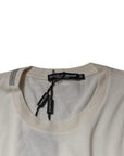 Dolce & Gabbana Off White Crew Neck Short Sleeve T-shirt