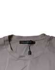 Dolce & Gabbana Beige DG Logo Crew Neck Short Sleeves T-shirt