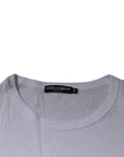 Dolce & Gabbana White DG Embroidery Cotton Crew Neck T-shirt