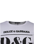 Dolce & Gabbana White D&G King Of Love Cotton Crew Neck T-shirt