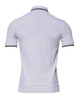 Dolce & Gabbana White Cotton Crown Collared Polo T-shirt