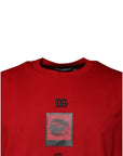 Dolce & Gabbana Red DG Eye Cotton Crew Neck T-shirt