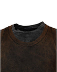 Dolce & Gabbana Brown Cotton Round Neck Sleeveless T-shirt