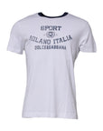 Dolce & Gabbana White Graphic Print Cotton Crew Neck T-shirt