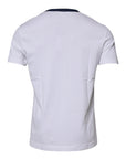 Dolce & Gabbana White Graphic Print Cotton Crew Neck T-shirt