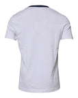 Dolce & Gabbana White Graphic Print Cotton Crew Neck T-shirt