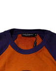 Dolce & Gabbana Orange Purple Graphic Print Short Sleeves T-shirt