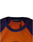 Dolce & Gabbana Orange Purple Graphic Print Short Sleeves T-shirt