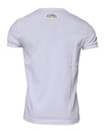 Dolce & Gabbana White Stripes Crew Neck Short Sleeves T-shirt