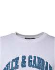 Dolce & Gabbana White DG Milano Cotton Crew Neck T-shirt