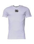 Dolce & Gabbana White DG Logo Cotton Crew Neck T-shirt