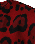 Dolce & Gabbana Red Leopard Print Cotton Sleeveless T-shirt