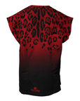 Dolce & Gabbana Red Leopard Print Cotton Sleeveless T-shirt