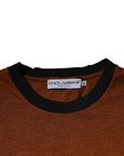 Dolce & Gabbana Brown DG Logo Cotton Crew Neck T-shirt