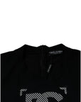 Dolce & Gabbana Black Graphic Print Nylon Crew Neck T-shirt