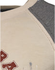 Dolce & Gabbana Beige Gray Graphic Print Cotton Crew Neck T-shirt