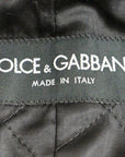 Dolce & Gabbana Sicilia Checkered Wool Blend Coat
