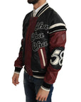 Dolce & Gabbana Exquisite Sheepskin Leather Bomber Jacket