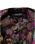 Dolce & Gabbana Multicolor Floral Jacquard Cropped Jacket