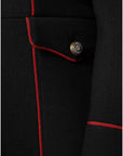 Dolce & Gabbana Black Single Breasted Trench Coat Jacket