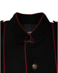 Dolce & Gabbana Black Single Breasted Trench Coat Jacket