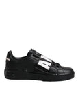 Dolce & Gabbana Black D&G AMORE Low Top Sneakers Shoes