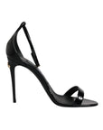 Dolce & Gabbana Black KEIRA Heels Ankle Strap Sandals Shoes
