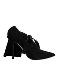 Dolce & Gabbana Black Stiletto Heels Mid Calf Boots Shoes
