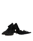 Dolce & Gabbana Black Stretch Socks Taormina Lace Boots Shoes
