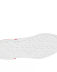 Dolce & Gabbana White Red Portofino Low Top Sneakers Shoes