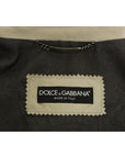 Dolce & Gabbana Elegant Beige Leather Lambskin Jacket